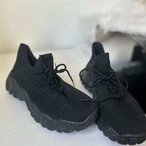 Black Knit Sneakers men’s 40 new